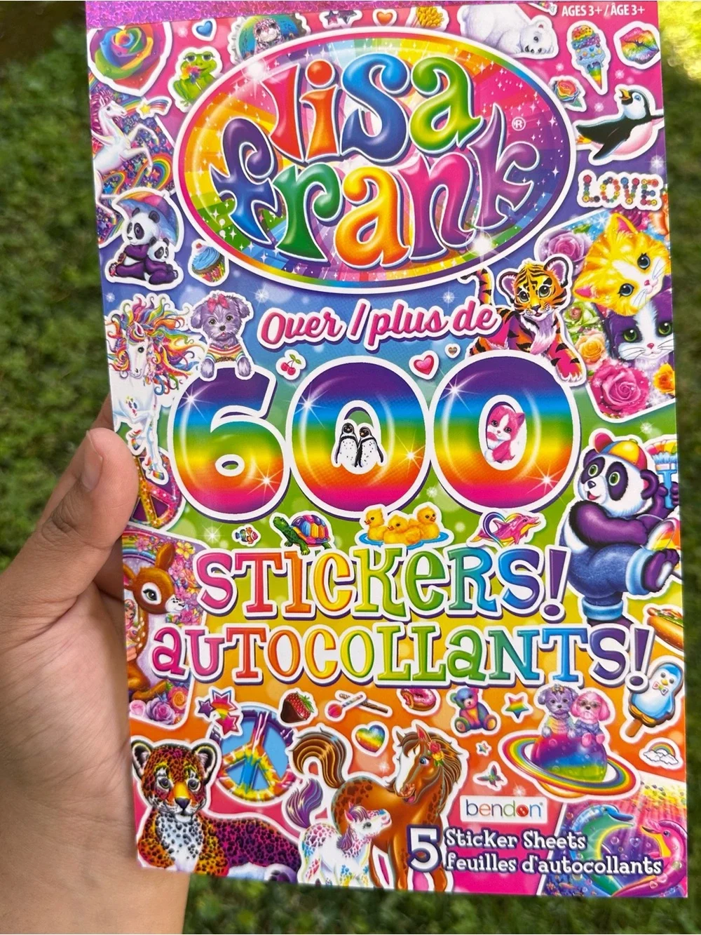 Lisa Frank 600+ autocollants Rainbow Sticker Pack